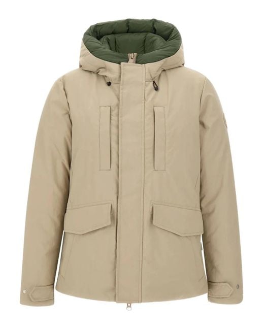 Save The Duck Natural Enzo Hooded Flap-Pocket Parka for men