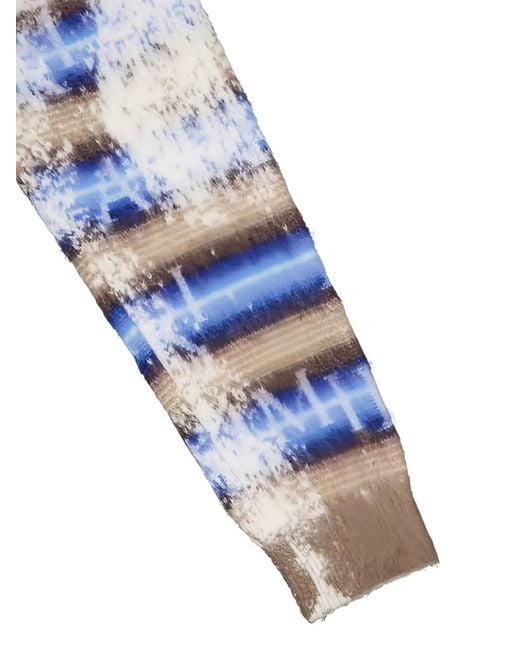 Amiri Blue Striped Hoodie for men