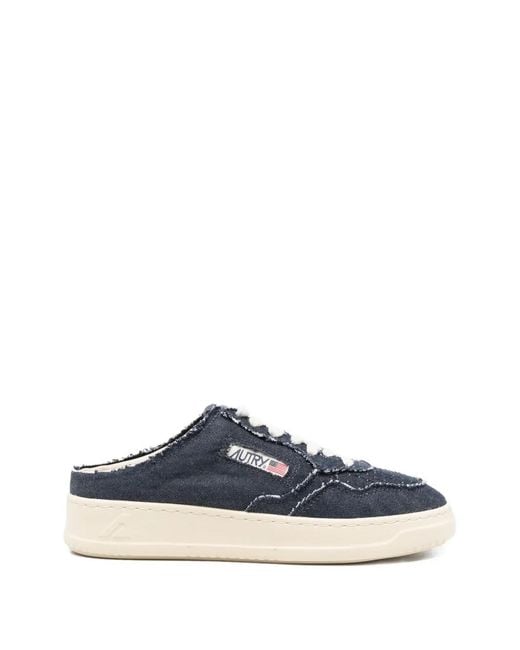 Autry Blue Denim Sneakers
