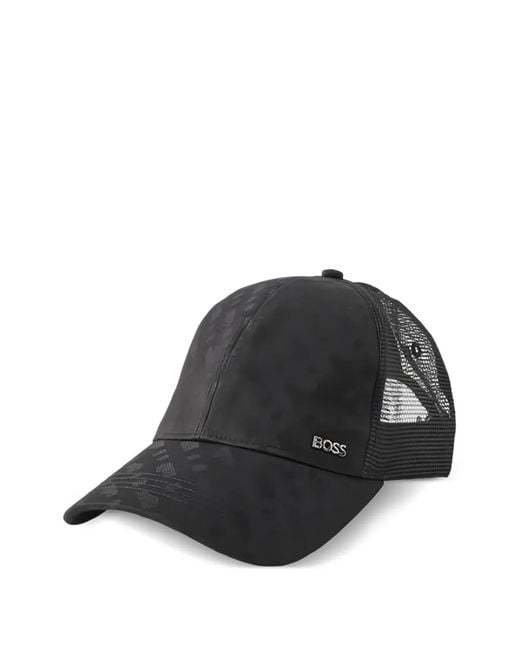 Boss Black Cotton Cap Hat for men