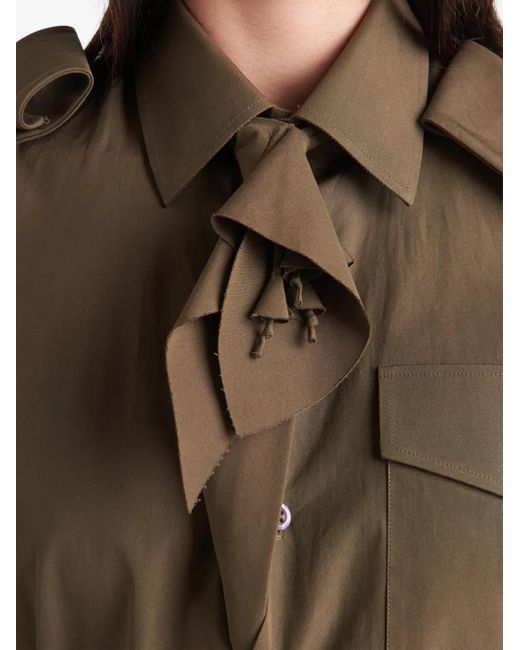 Prada フローラル シャツ Green