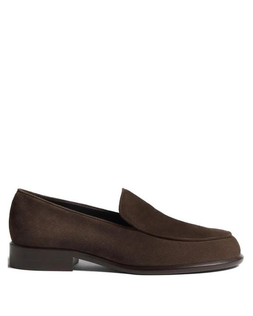 Khaite Brown Miles Loafers