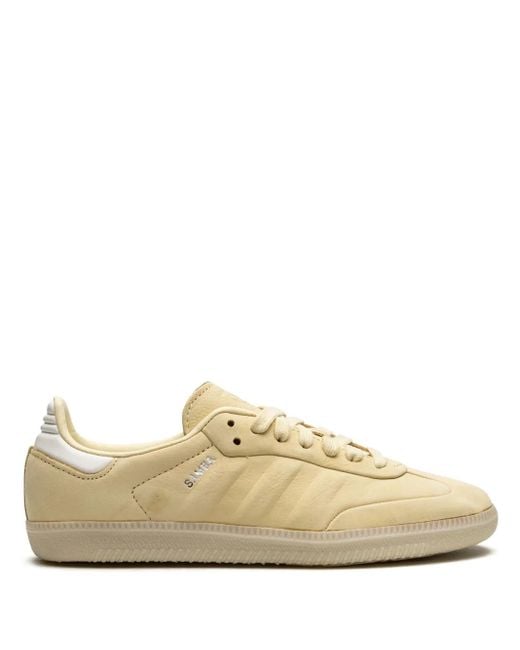 Adidas White Samba Leather Sneakers