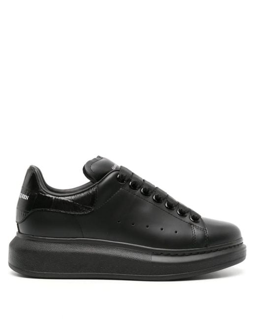Alexander McQueen Black Sneaker mit oversized-sohle