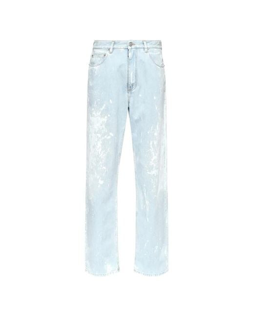 MM6 by Maison Margiela Blue Belt-Loops Jeans for men