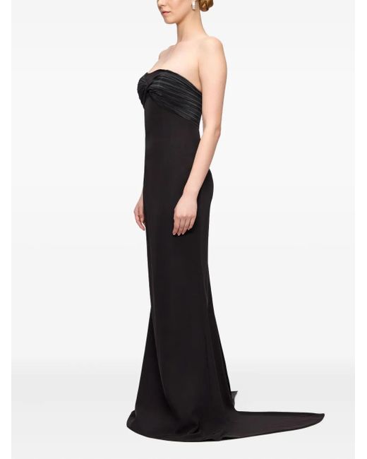 V:PM ATELIER Black Mika Strapless Maxi Dress