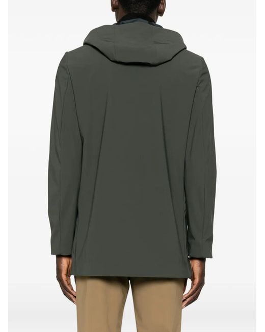 Rrd Gray Hooded Zip-Up Coat for men