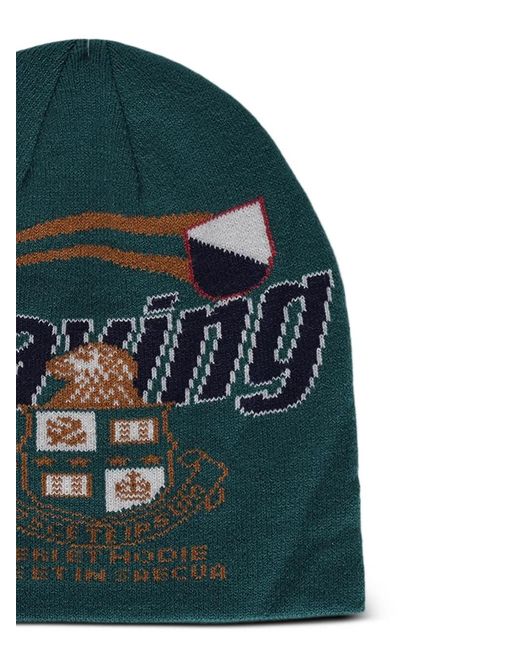 PRAYING Green Crest Beanie Hat for men