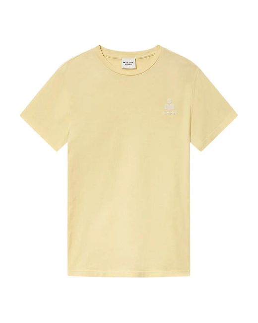 Isabel Marant Yellow Aby Crew-Neck T-Shirt