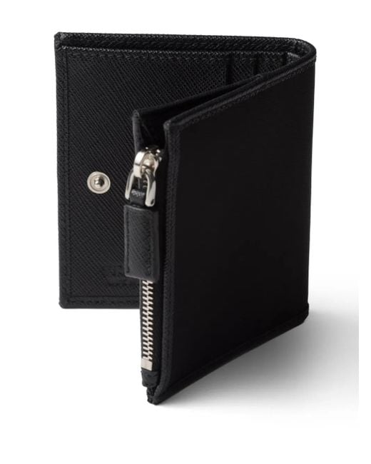 Prada Portemonnaie Mit Logo in Black für Herren