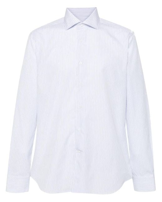 メンズ Corneliani ストライプ シャツ White