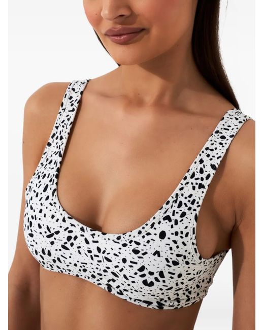 Reina Olga White Coolio Dotted Bikini Set