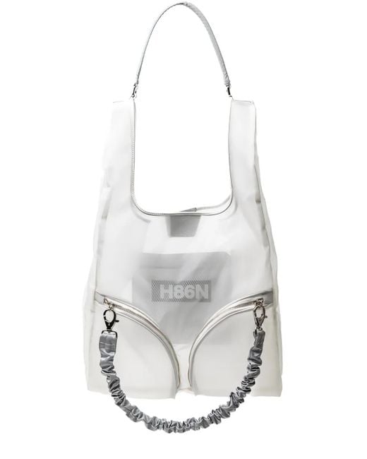 Hogan White Sheer Shoulder Bag