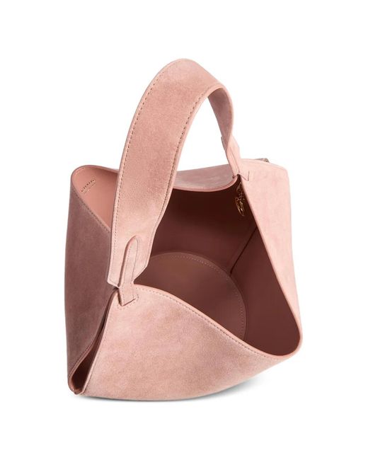 Khaite Pink Logo-Motif Tote Bag