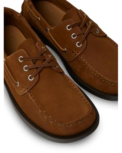 Camper Brown Don Laced Boat Shoes for men