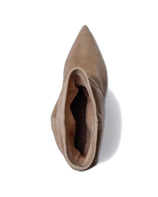 Bernardo Natural Etta Pointed-Toe Ankle Boots