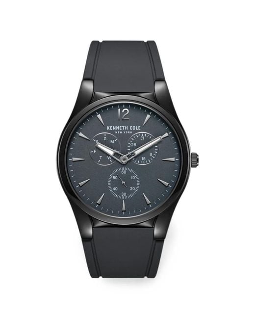 Kenneth Cole Gray Round-Face 44Mm Watch for men