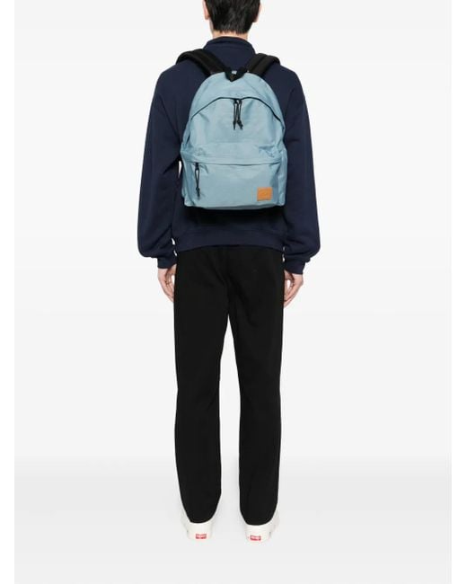 Lacoste Blue Logo-Patch Backpack for men