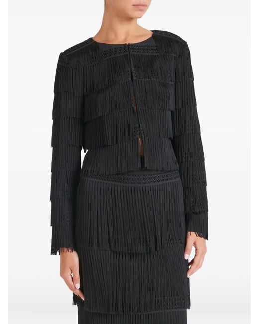 Temperley London Black Layered-Design Jacket