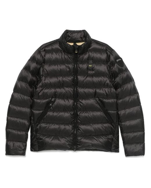 Blauer Black Quilted Puffer Jacket for men