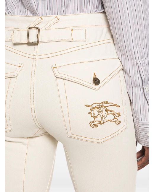 Vaqueros Rectos Equestrian Knight Burberry de color Natural