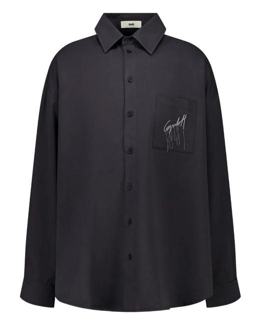 GmbH Black Pocket Button-Up Shirt for men