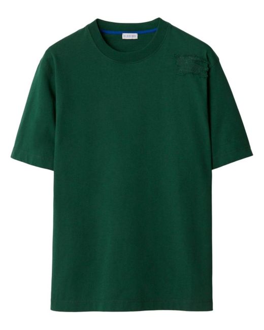 Burberry Green Short-sleeve Cotton T-shirt for men