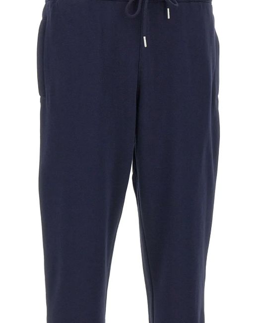 Sun 68 Blue Drawstring Cuffed Track Pants for men