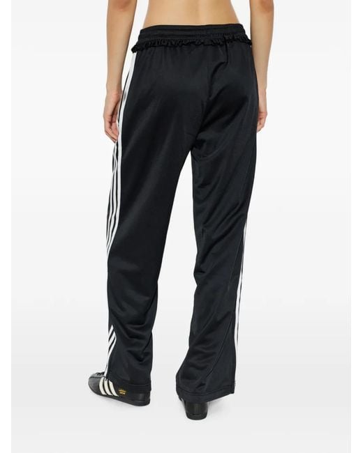 Adidas Black Pleated Firebird Track Pants