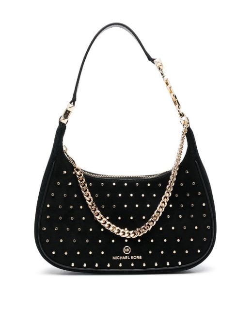 Michael Kors Piper Studded Shoulder bag in Black Lyst Canada
