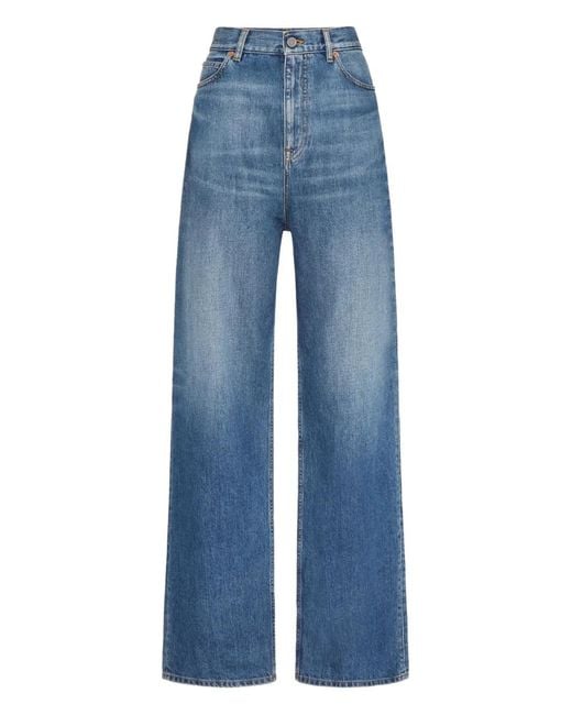 Valentino Garavani Blue Cotton Jeans