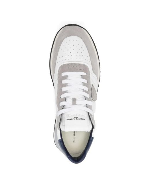 Philippe Model White Prsx Panelled Sneakers for men