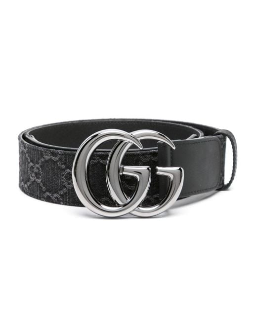 Gucci Black Logo-buckle Leather Belt