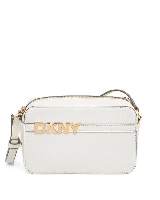 DKNY Logo-lettering Crossbody Bag Natural