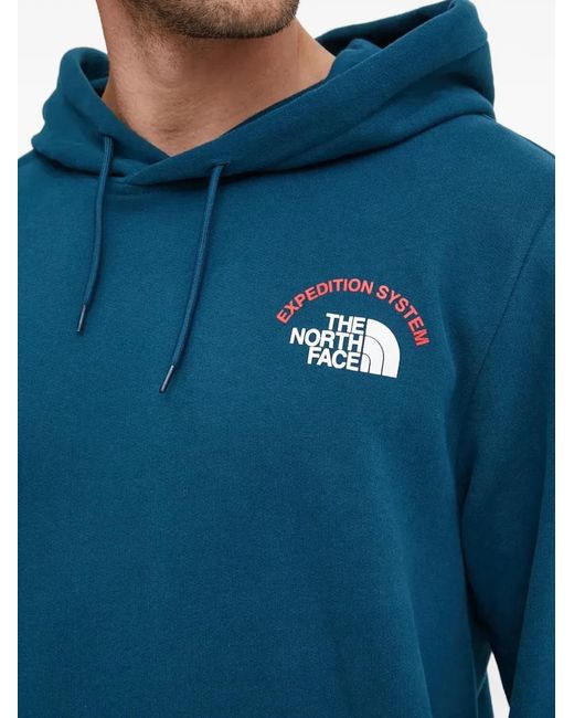 The North Face Blue Logo-Detail Hoodie for men