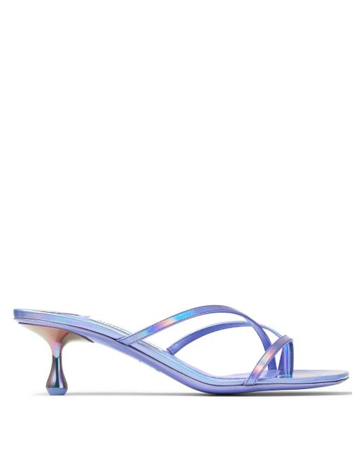 Jimmy Choo Etana 50mm レザーミュール White