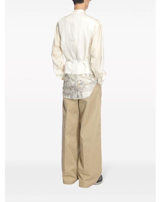 Magliano White Juggler Panelled Waistcoat for men