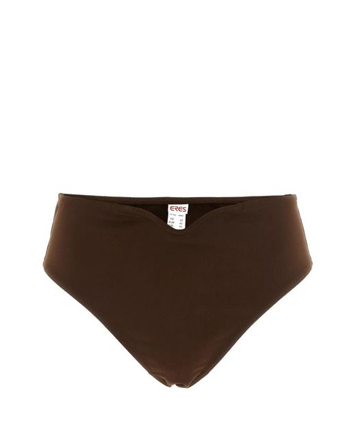 Eres Brown Prestance V-Detail Bikini Bottoms