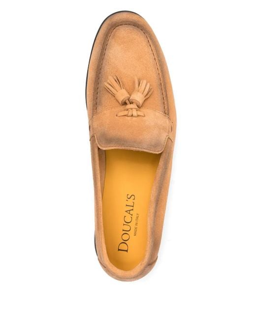 Mocasines de piel Doucal's de hombre de color Brown