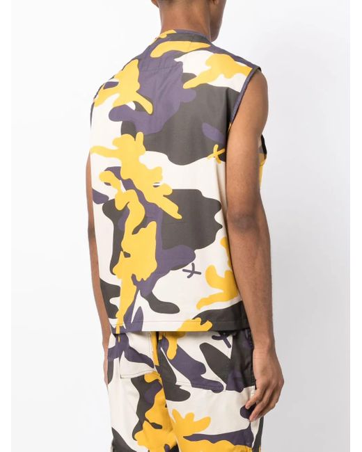 The Power for the People Natural X Levi Kiss Camo Cotton Gilet for men