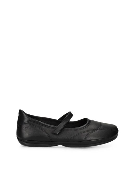 Camper Black Right Nina Touch-Strap Ballet Flats