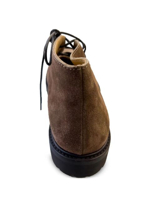 Brunello Cucinelli Brown Suede Desert Boots for men
