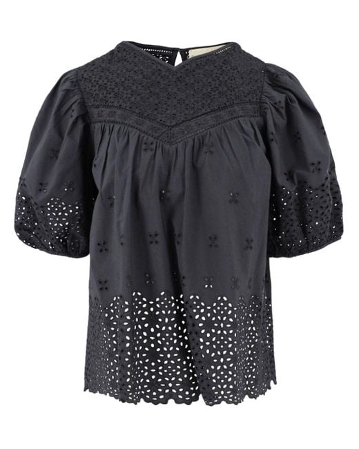 Aviana cotton blouse Ulla Johnson de color Black