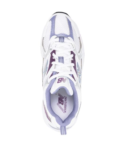New Balance 530 Sneakers Met Vlakken in het White