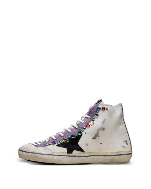 Golden Goose Deluxe Brand White Francy Penstar Sneakers for men