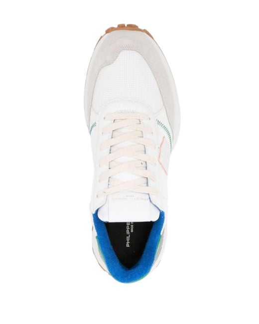 Philippe Model White Antibes Logo-patch Sneakers for men
