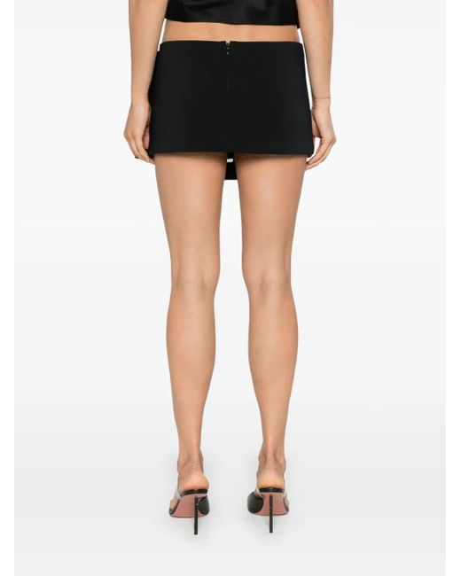 GIUSEPPE DI MORABITO Black Buckle-Detailed Mini Skirt