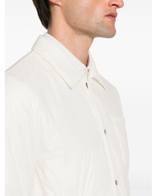 Herno White Long-sleeve Shirt Jacket for men