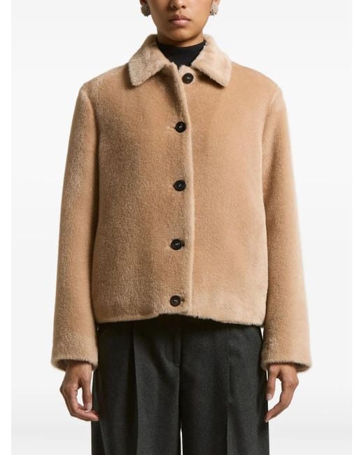 Peserico Natural Jacke Mit Knopfverschluss