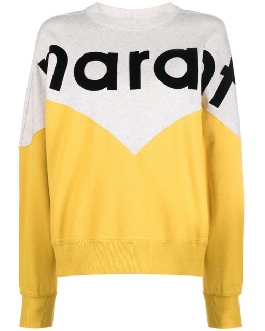 Isabel Marant Yellow Houston Sweatshirt mit Rundhalsausschnitt